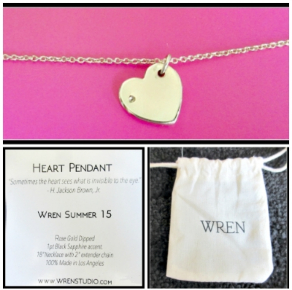 WREN "Summer 15" heart pendant